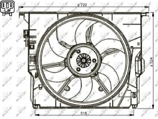 Lüfter, Motorkühlung 12 V NRF 47737 Bild Lüfter, Motorkühlung 12 V NRF 47737
