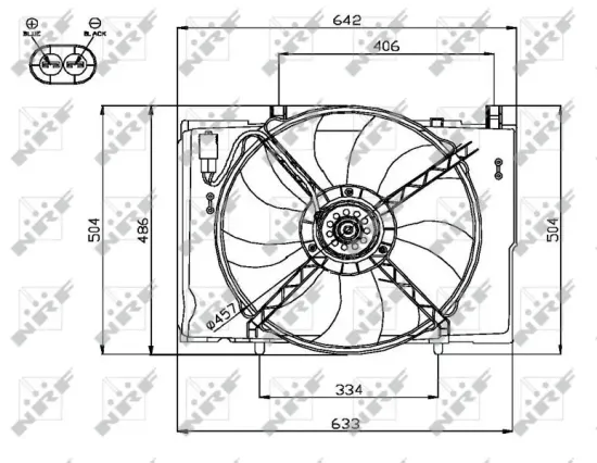 Lüfter, Motorkühlung 12 V NRF 47741 Bild Lüfter, Motorkühlung 12 V NRF 47741