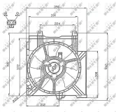 Lüfter, Motorkühlung 12 V NRF 47742