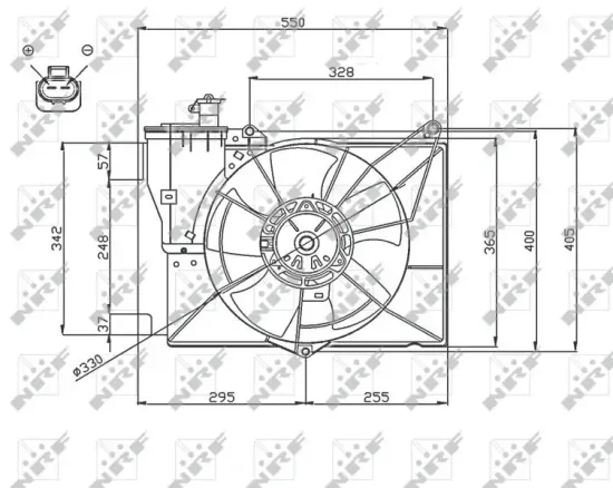 Lüfter, Motorkühlung 12 V NRF 47746 Bild Lüfter, Motorkühlung 12 V NRF 47746