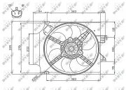 Lüfter, Motorkühlung 12 V NRF 47748