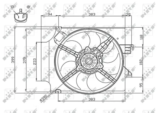 Lüfter, Motorkühlung 12 V NRF 47748 Bild Lüfter, Motorkühlung 12 V NRF 47748