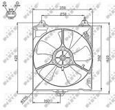 Lüfter, Motorkühlung 12 V NRF 47753