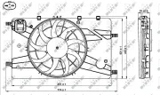 Lüfter, Motorkühlung 12 V NRF 47757