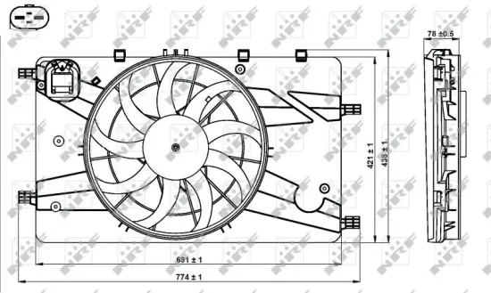 Lüfter, Motorkühlung 12 V NRF 47757 Bild Lüfter, Motorkühlung 12 V NRF 47757