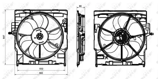 Lüfter, Motorkühlung 12 V NRF 47837 Bild Lüfter, Motorkühlung 12 V NRF 47837