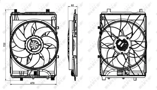 Lüfter, Motorkühlung 12 V NRF 47849 Bild Lüfter, Motorkühlung 12 V NRF 47849