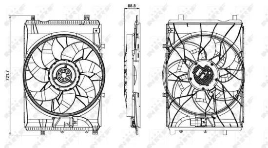 Lüfter, Motorkühlung 12 V NRF 47850 Bild Lüfter, Motorkühlung 12 V NRF 47850