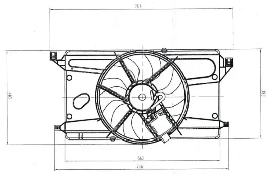 Lüfter, Motorkühlung 12 V NRF 47879 Bild Lüfter, Motorkühlung 12 V NRF 47879