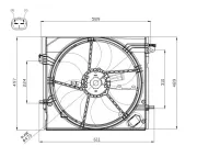 Lüfter, Motorkühlung 12 V NRF 47897