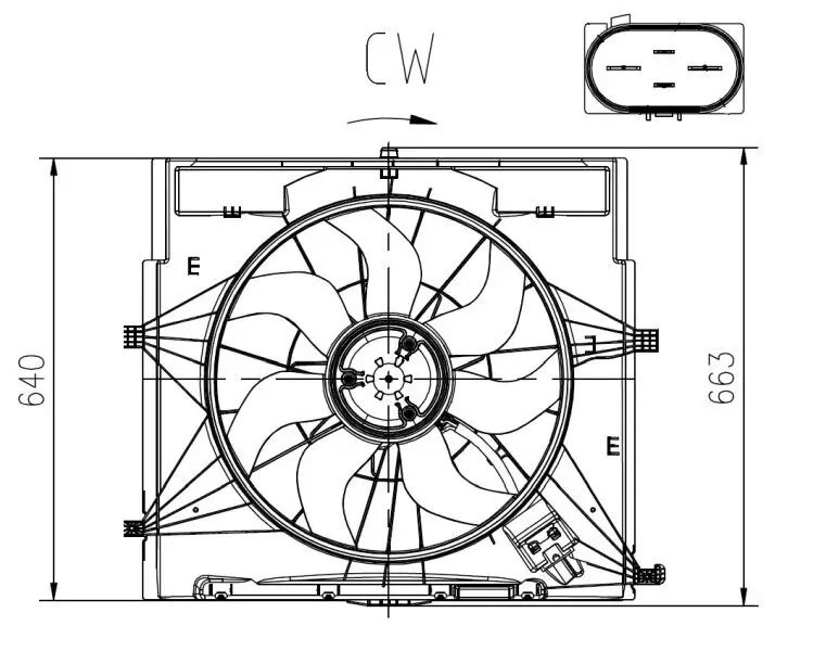 Lüfter, Motorkühlung 12 V NRF 47920