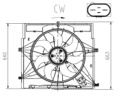 Lüfter, Motorkühlung 12 V NRF 47920