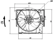 Lüfter, Motorkühlung 12 V NRF 47923