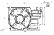 Lüfter, Motorkühlung 12 V NRF 47954