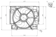 Lüfter, Motorkühlung 12 V NRF 47960