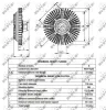 Kupplung, Kühlerlüfter NRF 49520 Bild Kupplung, Kühlerlüfter NRF 49520