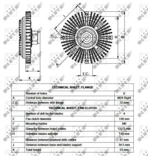 Kupplung, Kühlerlüfter NRF 49520 Bild Kupplung, Kühlerlüfter NRF 49520