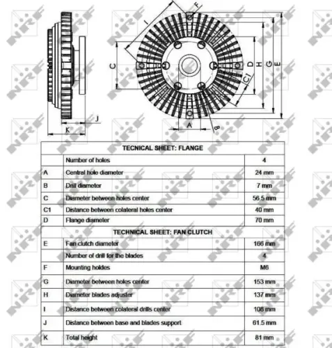 Kupplung, Kühlerlüfter NRF 49525 Bild Kupplung, Kühlerlüfter NRF 49525