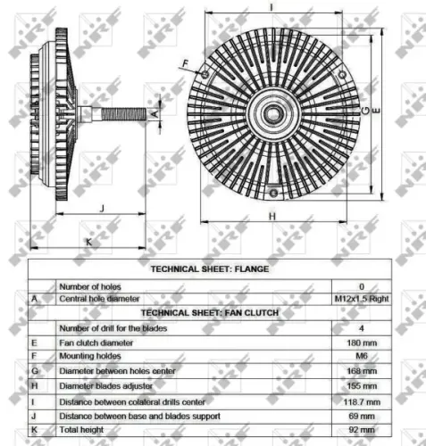 Kupplung, Kühlerlüfter NRF 49531 Bild Kupplung, Kühlerlüfter NRF 49531