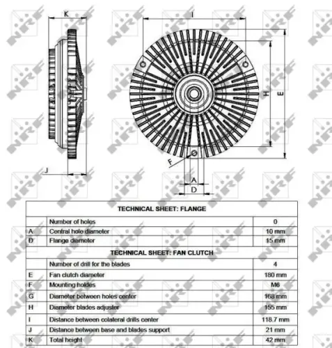 Kupplung, Kühlerlüfter NRF 49537 Bild Kupplung, Kühlerlüfter NRF 49537