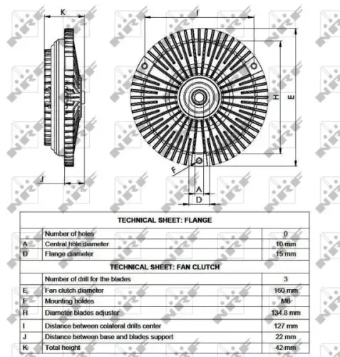 Kupplung, Kühlerlüfter NRF 49540 Bild Kupplung, Kühlerlüfter NRF 49540