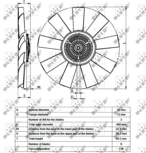 Kupplung, Kühlerlüfter NRF 49541 Bild Kupplung, Kühlerlüfter NRF 49541