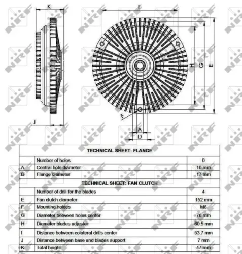 Kupplung, Kühlerlüfter NRF 49561 Bild Kupplung, Kühlerlüfter NRF 49561