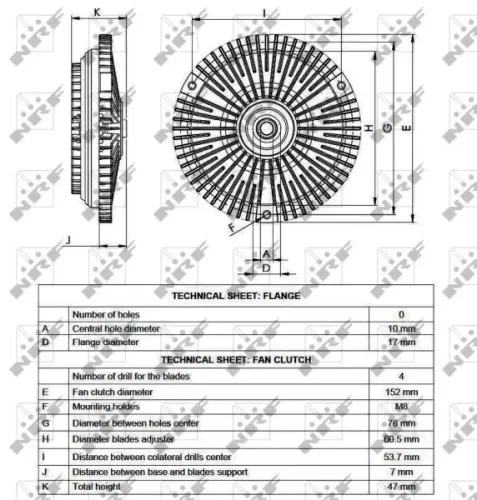 Kupplung, Kühlerlüfter NRF 49565 Bild Kupplung, Kühlerlüfter NRF 49565