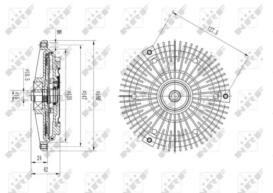 Kupplung, Kühlerlüfter NRF 49575 Bild Kupplung, Kühlerlüfter NRF 49575