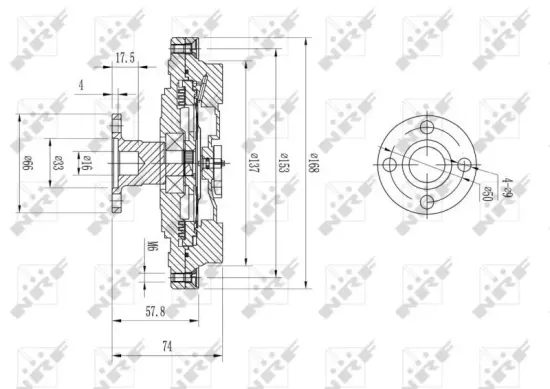 Kupplung, Kühlerlüfter NRF 49580 Bild Kupplung, Kühlerlüfter NRF 49580