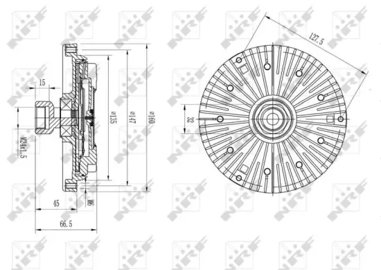 Kupplung, Kühlerlüfter NRF 49582 Bild Kupplung, Kühlerlüfter NRF 49582