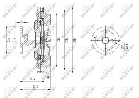 Kupplung, Kühlerlüfter NRF 49586 Bild Kupplung, Kühlerlüfter NRF 49586
