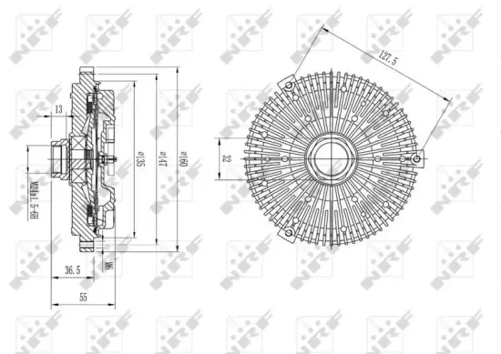 Kupplung, Kühlerlüfter NRF 49590 Bild Kupplung, Kühlerlüfter NRF 49590