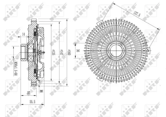 Kupplung, Kühlerlüfter NRF 49593 Bild Kupplung, Kühlerlüfter NRF 49593