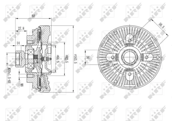 Kupplung, Kühlerlüfter NRF 49600 Bild Kupplung, Kühlerlüfter NRF 49600