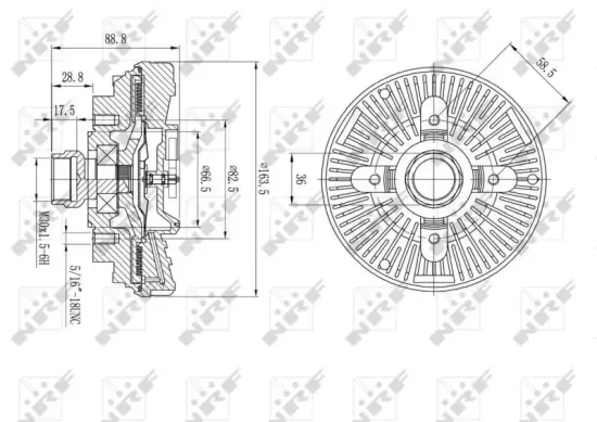 Kupplung, Kühlerlüfter NRF 49610 Bild Kupplung, Kühlerlüfter NRF 49610