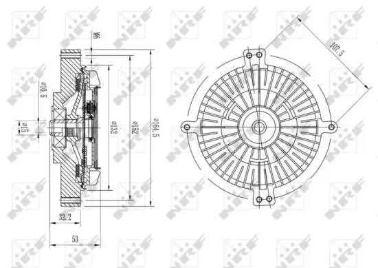 Kupplung, Kühlerlüfter NRF 49641 Bild Kupplung, Kühlerlüfter NRF 49641