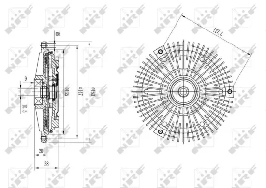 Kupplung, Kühlerlüfter NRF 49649 Bild Kupplung, Kühlerlüfter NRF 49649