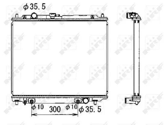 Kühler, Motorkühlung NRF 50001 Bild Kühler, Motorkühlung NRF 50001