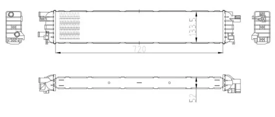Kühler, Motorkühlung NRF 50037 Bild Kühler, Motorkühlung NRF 50037