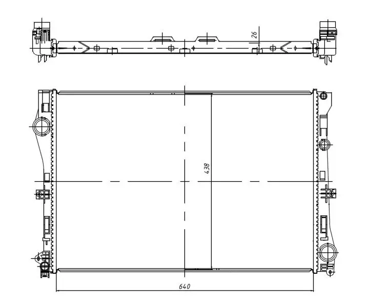 Kühler, Motorkühlung NRF 50040