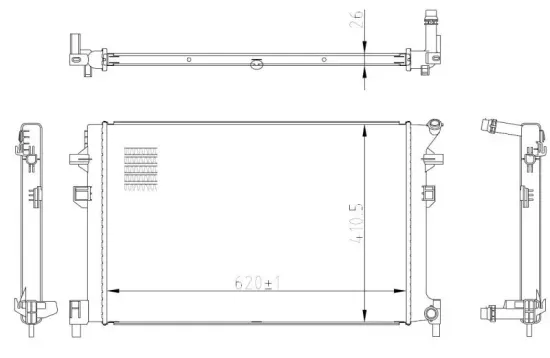 Kühler, Motorkühlung NRF 50042 Bild Kühler, Motorkühlung NRF 50042