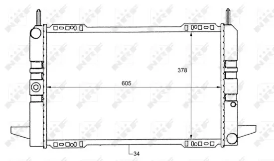 Kühler, Motorkühlung NRF 50111 Bild Kühler, Motorkühlung NRF 50111