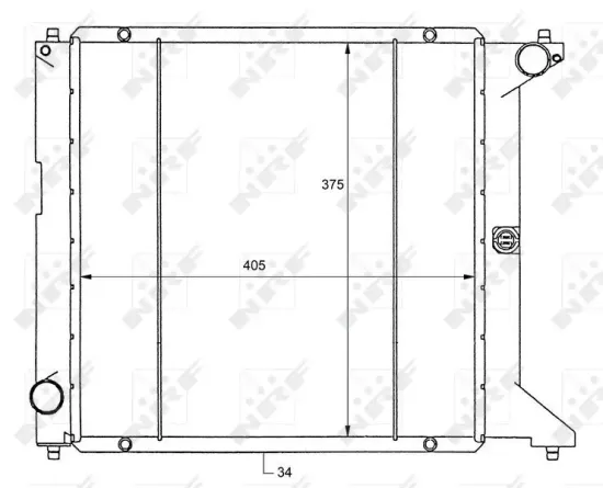 Kühler, Motorkühlung NRF 50127 Bild Kühler, Motorkühlung NRF 50127