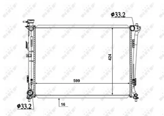 Kühler, Motorkühlung NRF 50136 Bild Kühler, Motorkühlung NRF 50136