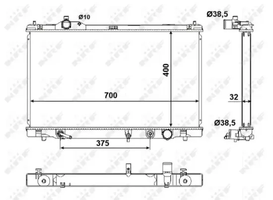 Kühler, Motorkühlung NRF 50137 Bild Kühler, Motorkühlung NRF 50137