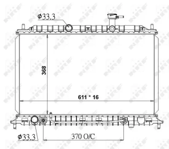 Kühler, Motorkühlung NRF 50138 Bild Kühler, Motorkühlung NRF 50138