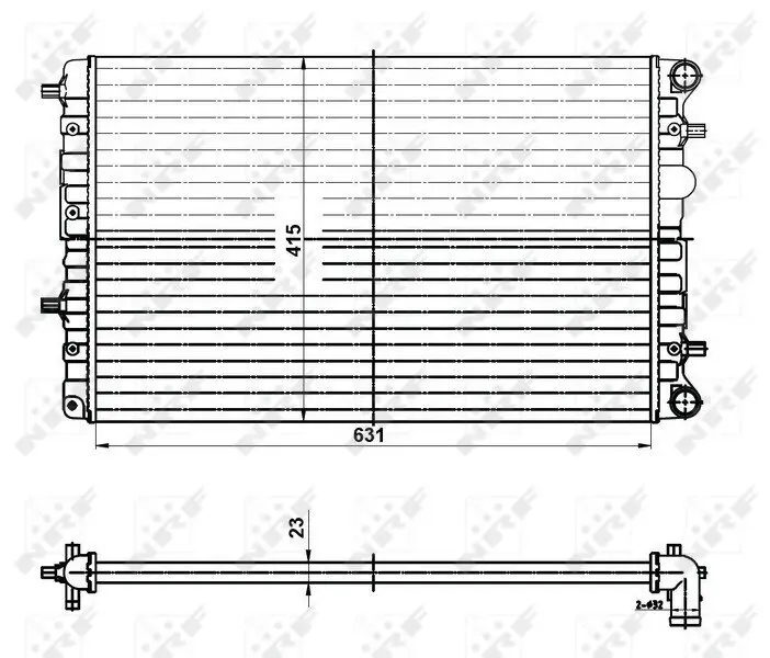 Kühler, Motorkühlung NRF 50141 Bild Kühler, Motorkühlung NRF 50141