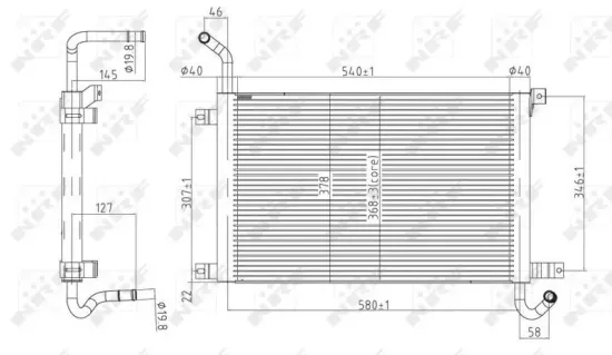 Kühler, Motorkühlung NRF 50144 Bild Kühler, Motorkühlung NRF 50144
