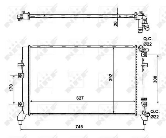 Kühler, Motorkühlung NRF 50148 Bild Kühler, Motorkühlung NRF 50148